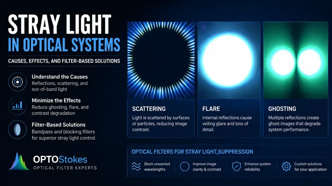 Causes, Effects, and Filter-Based Solutions Stray Light Control in Optical Systems: Causes, Effects, and Filter-Based Solutions(pic1)