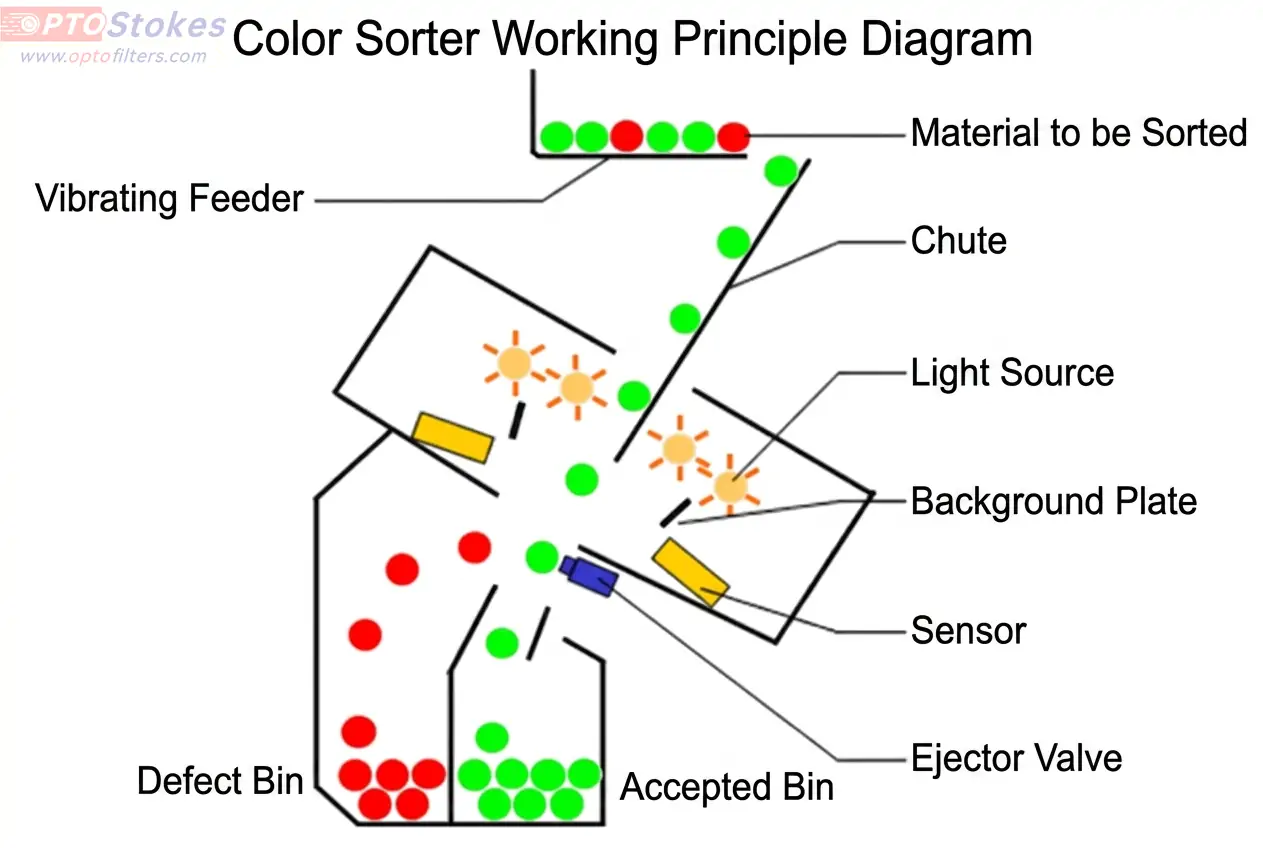  ​What is the Working Principle of a Color Sorter?(pic1)