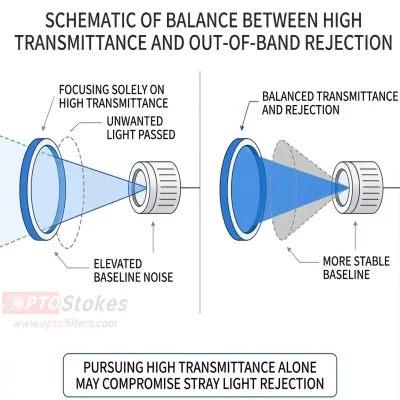 Is Higher Peak Transmission Always Better? The Optical Trade-offs Behind High Transmittance
